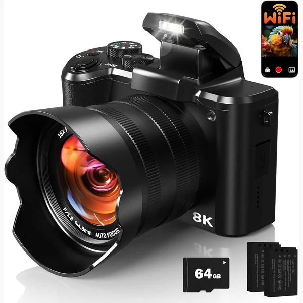 Saneen 8K 88MP autofocus vlogging camera